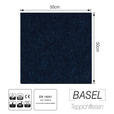 TEPPICHFLIESE - Dunkelblau, Basics, Kunststoff/Textil (50/50cm) - Esposa