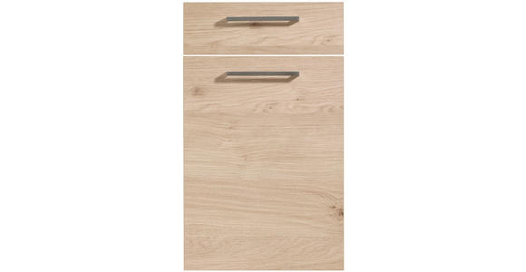 EINBAUKÜCHE - Eichefarben/Weiß, Design, Holzwerkstoff - Dieter Knoll