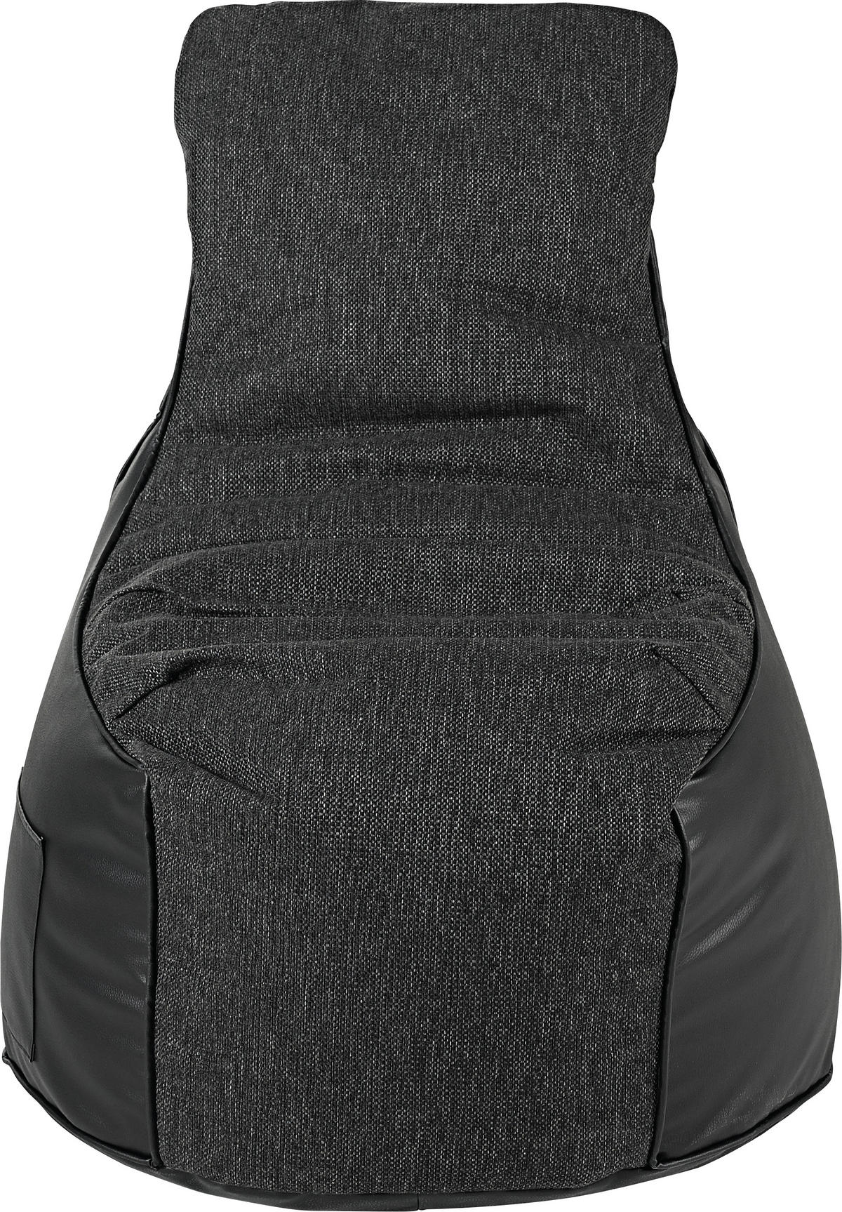 VREČA ZA SEDENJE   85/100/85 cm            - siva/črna, Design, tekstil (85/100/85cm) - Carryhome