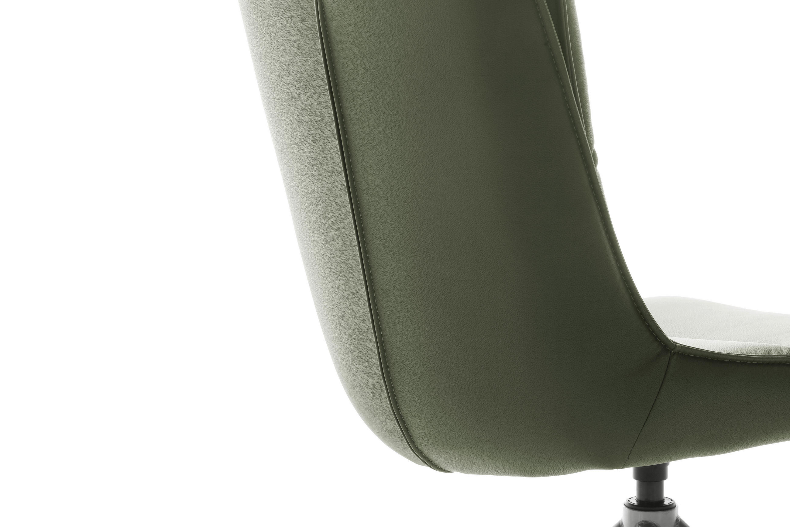 Thumbnail - Novel Stuhl, Schwarz, Olivgrün, Metall, Textil, konisch, Rundrohr, 49x90x65 cm, Beinauswahl, Stoffauswahl, Typenauswahl,...