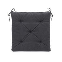 PODSEDÁK, 40/40/4 cm - antracitová, Basics, textil (40/40/4cm) - Novel