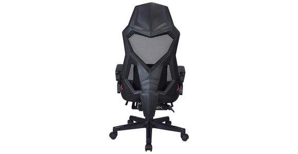 GAMINGSTUHL Rot, Schwarz Metall, Kunststoff, Textil   - Rot/Schwarz, MODERN, Kunststoff/Textil (59/107-117/58cm) - Carryhome