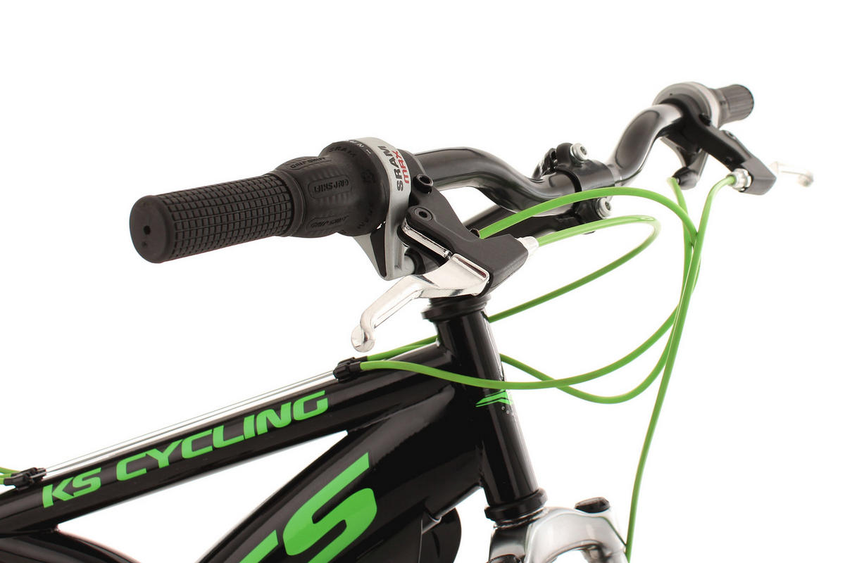 MOUNTAINBIKE 26 Zoll  - Schwarz/Grün, Basics, Metall - KS Cycling