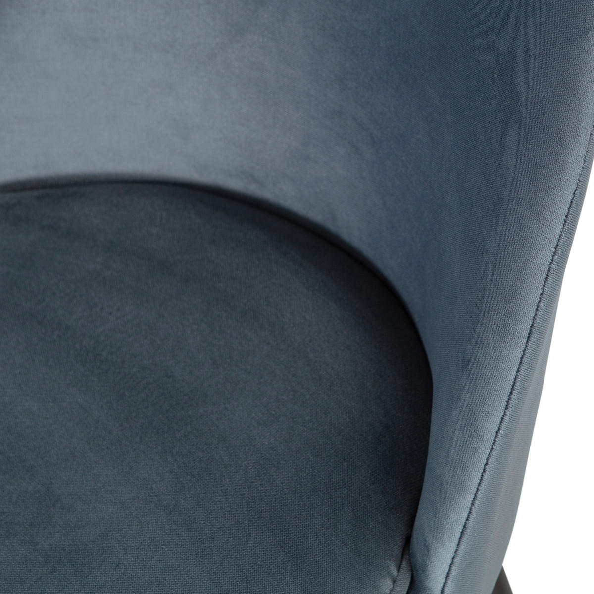 STUHL-SET 2 Stück  in Samt  - Blau/Schwarz, MODERN, Textil/Metall (50/83/57cm) - Livetastic