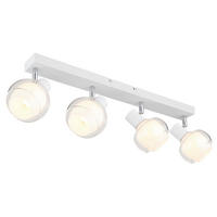 SPOTLIGHT 56/10,5/13,5 cm   - klar/vit, Design, metall/glas (56/10,5/13,5cm) - Globo