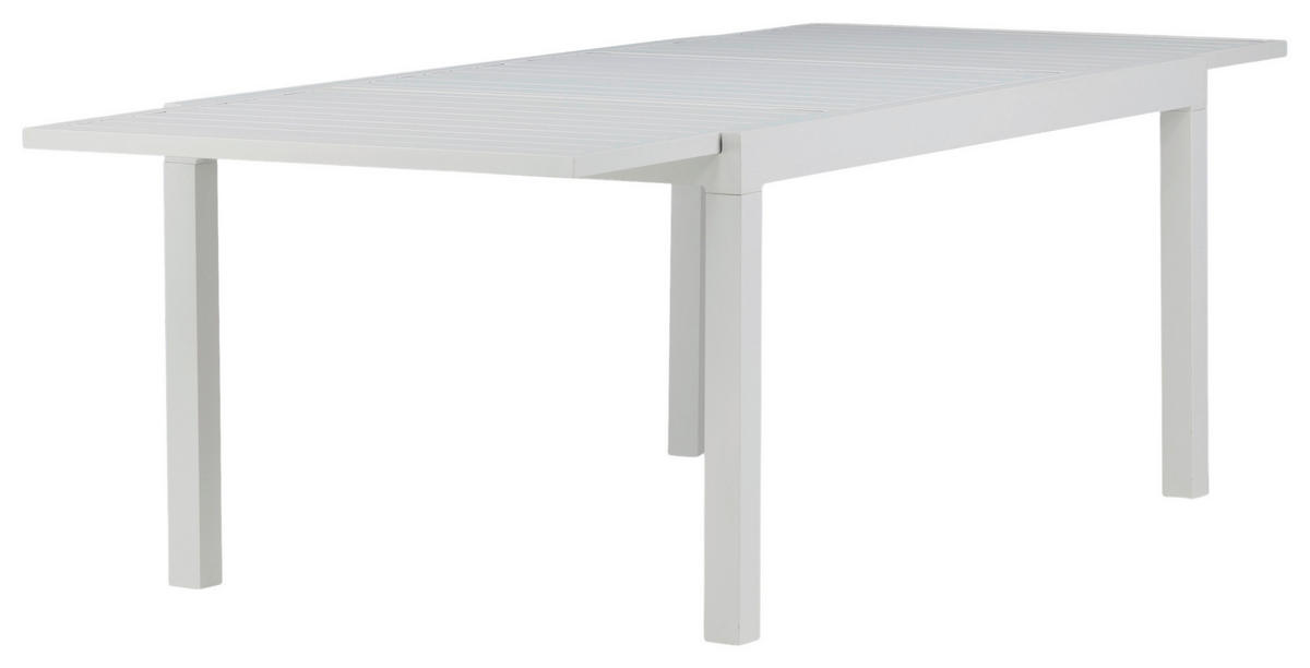 GARTENTISCH Metall Weiß rechteckig  - Weiß, KONVENTIONELL, Metall (160/100/75cm) - Gardenson
