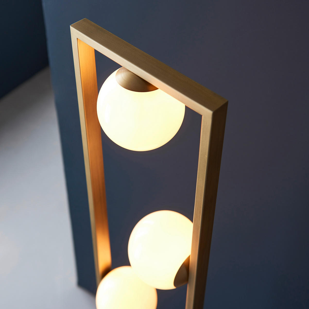 STEHLEUCHTE 32/141 cm    - Silberfarben/Goldfarben, Basics, Glas/Metall (32/141cm) - ENDON