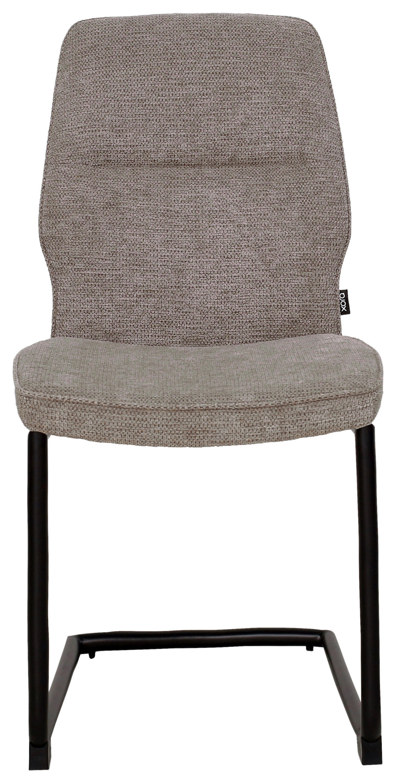 SVIKTSTOL i järn mikrofiber  - svart/taupe, Design, metall/textil (45/91/62cm) - Xora