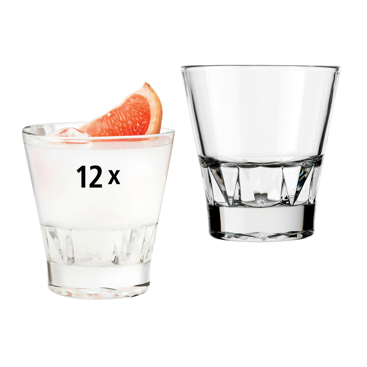 GLÄSERSET GALLERY  12-teilig  - Klar, Basics, Glas (9/10cm)