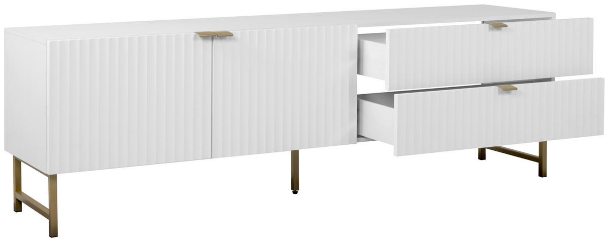 LOWBOARD  in 179/61/41 cm  - Goldfarben/Weiß, Design, Holzwerkstoff/Kunststoff (179/61/41cm) - MID.YOU