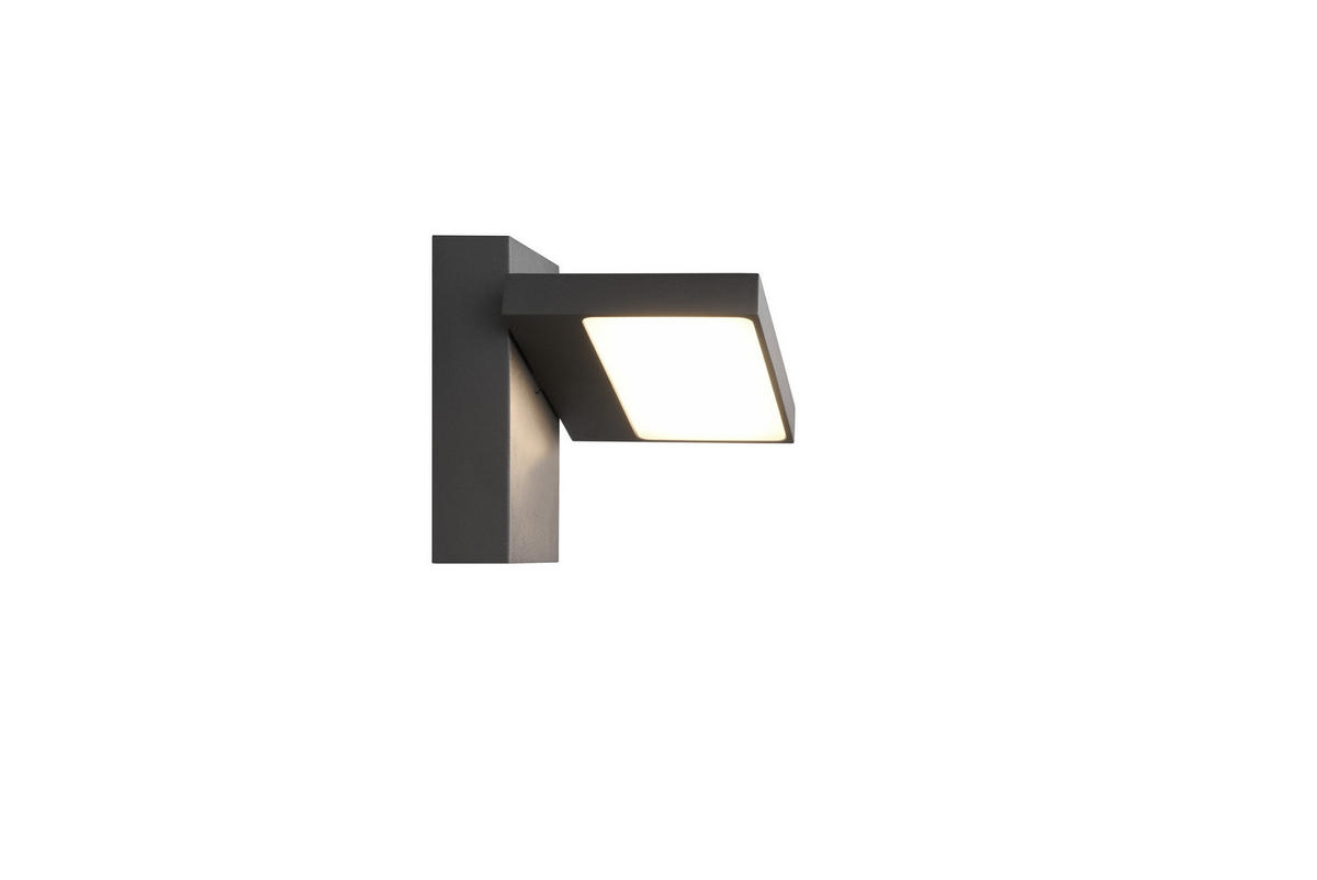 LED-AUßENLEUCHTE   - Anthrazit/Weiß, Design, Kunststoff/Metall (12/15cm) - Trio Leuchten