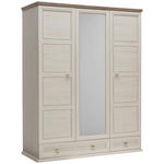 GARDEROBENSCHRANK  in 154/196,7/60,5 cm  - Hellgrau/Pinienfarben, LIFESTYLE, Glas/Holzwerkstoff (154/196,7/60,5cm) - Hom`in
