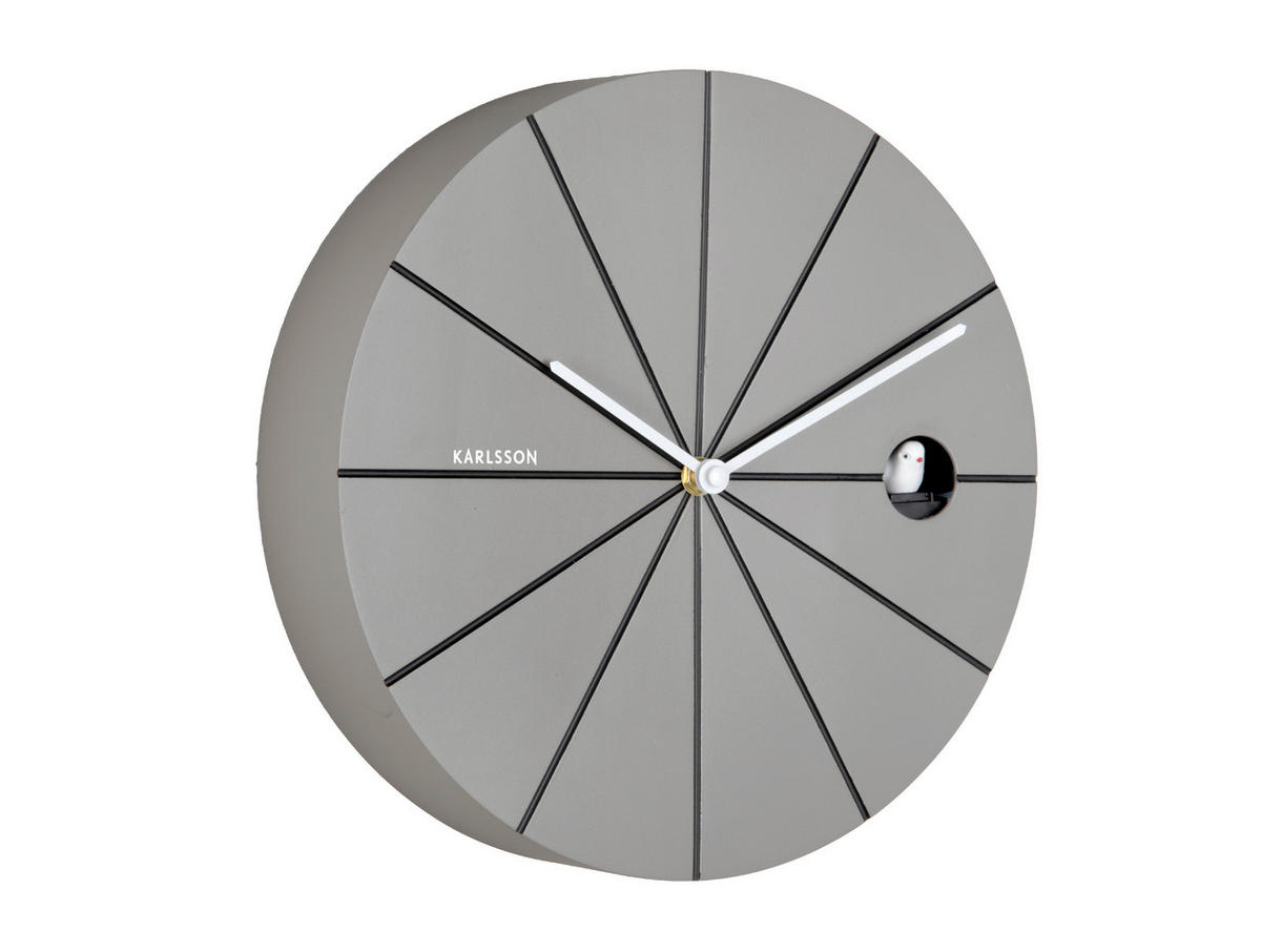 UHR  Dunkelgrau 29 cm  - Dunkelgrau, Basics, Kunststoff (29cm) - Karlsson