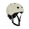 KINDERHELM - Hellgrau, Trend, Kunststoff/Textil (S-Mnull) - Scoot and Ride
