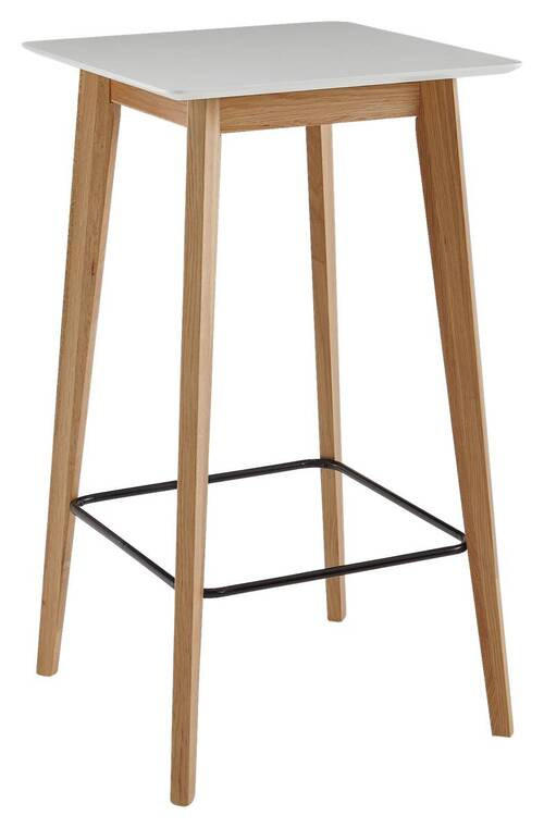 MID.YOU BAROVÝ STÔL, dub, biela, 60/110/60 cm