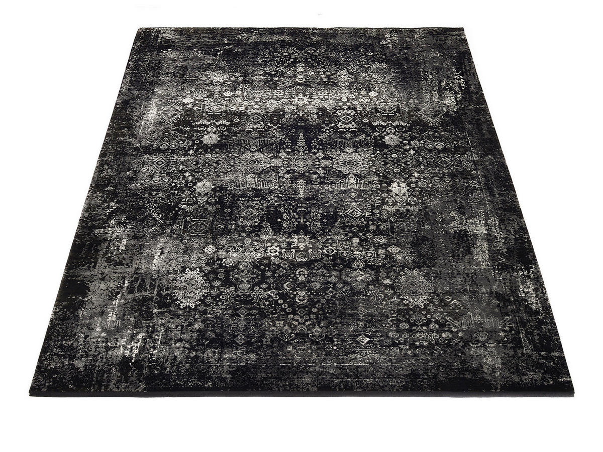 WEBTEPPICH 200/250 cm Calais Grau, Schwarz  - Schwarz/Grau, Design, Textil (200/250cm) - Dieter Knoll