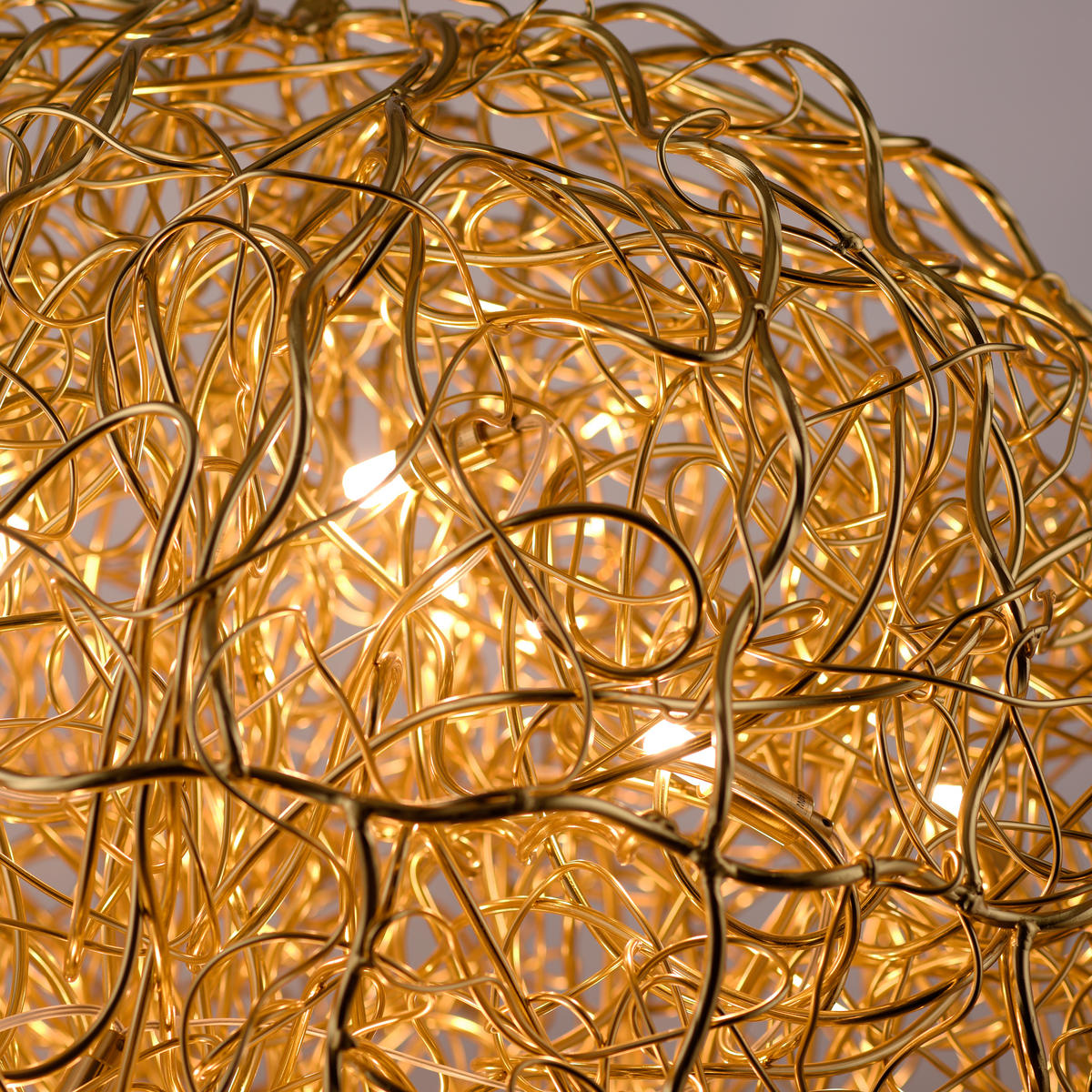 HÄNGELEUCHTE Sarea 75/75/300 cm   - Goldfarben, Design, Glas/Kunststoff (75/75/300cm) - Paul Neuhaus