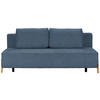 SCHLAFSOFA Bouclé Blau  - Blau/Naturfarben, Design, Holz/Textil (211/88/102cm) - Niels Andersson