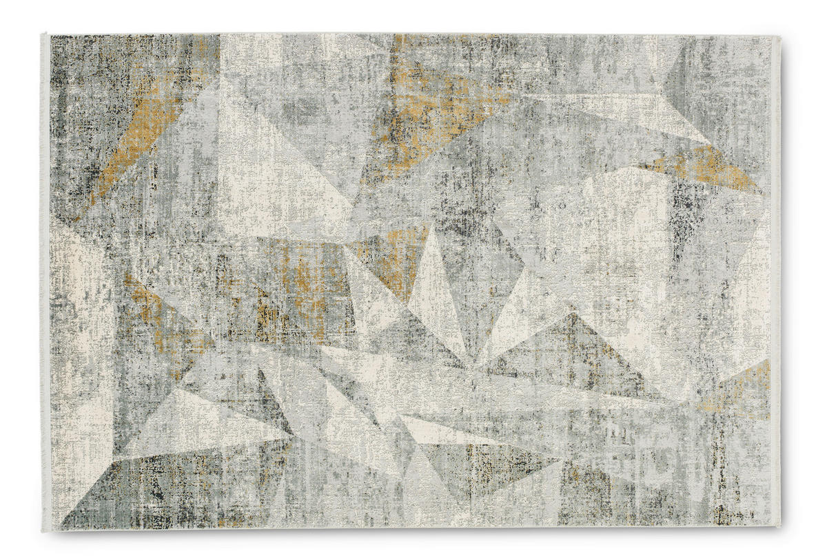 WEBTEPPICH 140/200 cm Positano Anthrazit, Creme  - Anthrazit/Creme, Design, Textil (140/200cm) - Schöner Wohnen