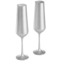 POHÁRKÉSZLET 2 részes  - ezüstszínű, Basics, üveg (0,2l)