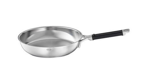 BRATPFANNE Silence Pro 28 cm  - Edelstahlfarben/Schwarz, Basics, Metall (28cm) - Rösle