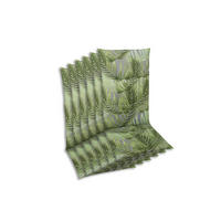 SESSELAUFLAGENSET Blätter  - Grau/Grün, KONVENTIONELL, Textil (48/5/118cm)