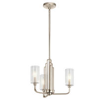 LUSTER, 45,9/45,9/47,9 cm  - niklová, Konventionell, kov/sklo (45,9/45,9/47,9cm) - Elstead Lighting