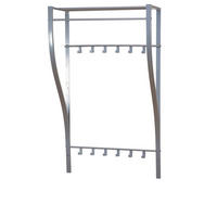 WANDGARDEROBE  in Alufarben  - Alufarben, Design, Metall (66/110/30cm) - MID.YOU