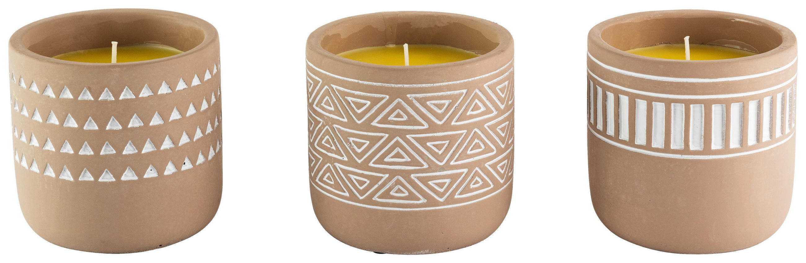 DUFTKERZE Zitrus  - Beigebraun, LIFESTYLE, Stein (10/10cm)