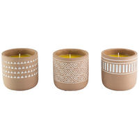 DUFTKERZE Zitrus  - Beigebraun, LIFESTYLE, Stein (10/10cm)