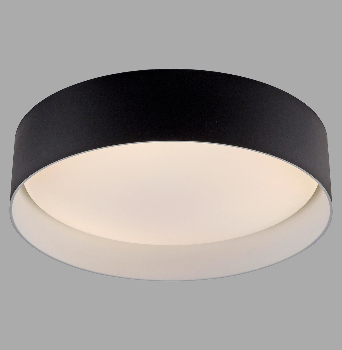 LED-DECKENLEUCHTE 28,5/28,5/7 cm   - Schwarz, KONVENTIONELL, Kunststoff/Metall (28,5/28,5/7cm) - Schöner Wohnen