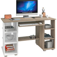 PISAĆI STOL  bijela, hrast Sonoma  drvni materijal  - bijela/hrast Sonoma, Design, drvni materijal (120/75/55cm)