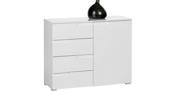 KOMMODE 100/80/40 cm  - Silberfarben/Weiß, Design, Holzwerkstoff/Kunststoff (100/80/40cm) - Carryhome