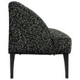 SITZBANK in Textil Grau, Schwarz  - Schwarz/Grau, KONVENTIONELL, Textil/Metall (217/85/72cm) - Moderano