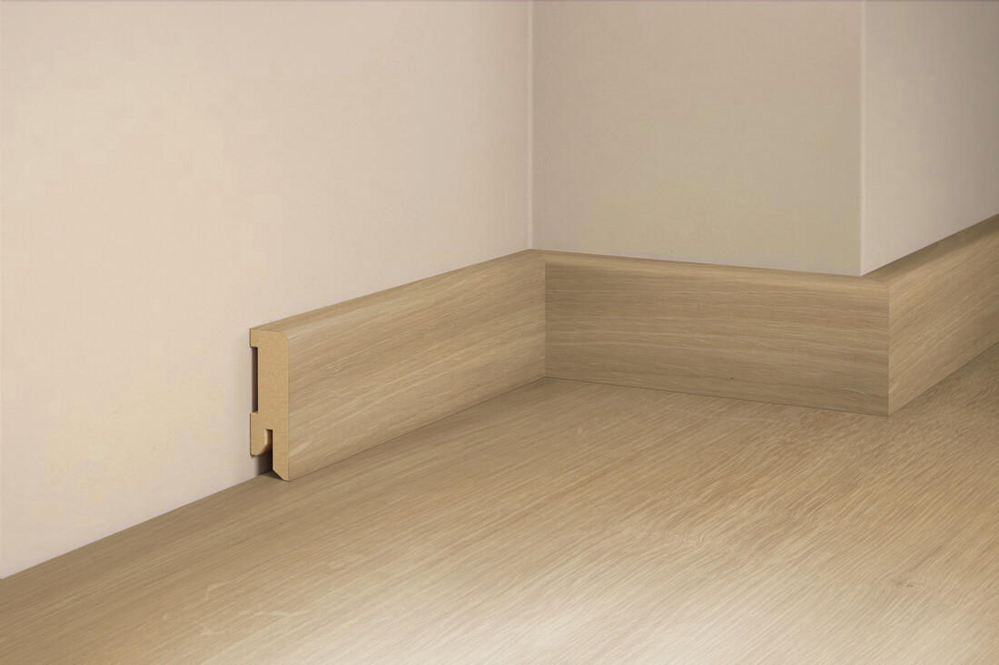 SOCKELLEISTE, Eiche Crema Pur  - Basics, Holz (240/5/1,6cm) - Tilo