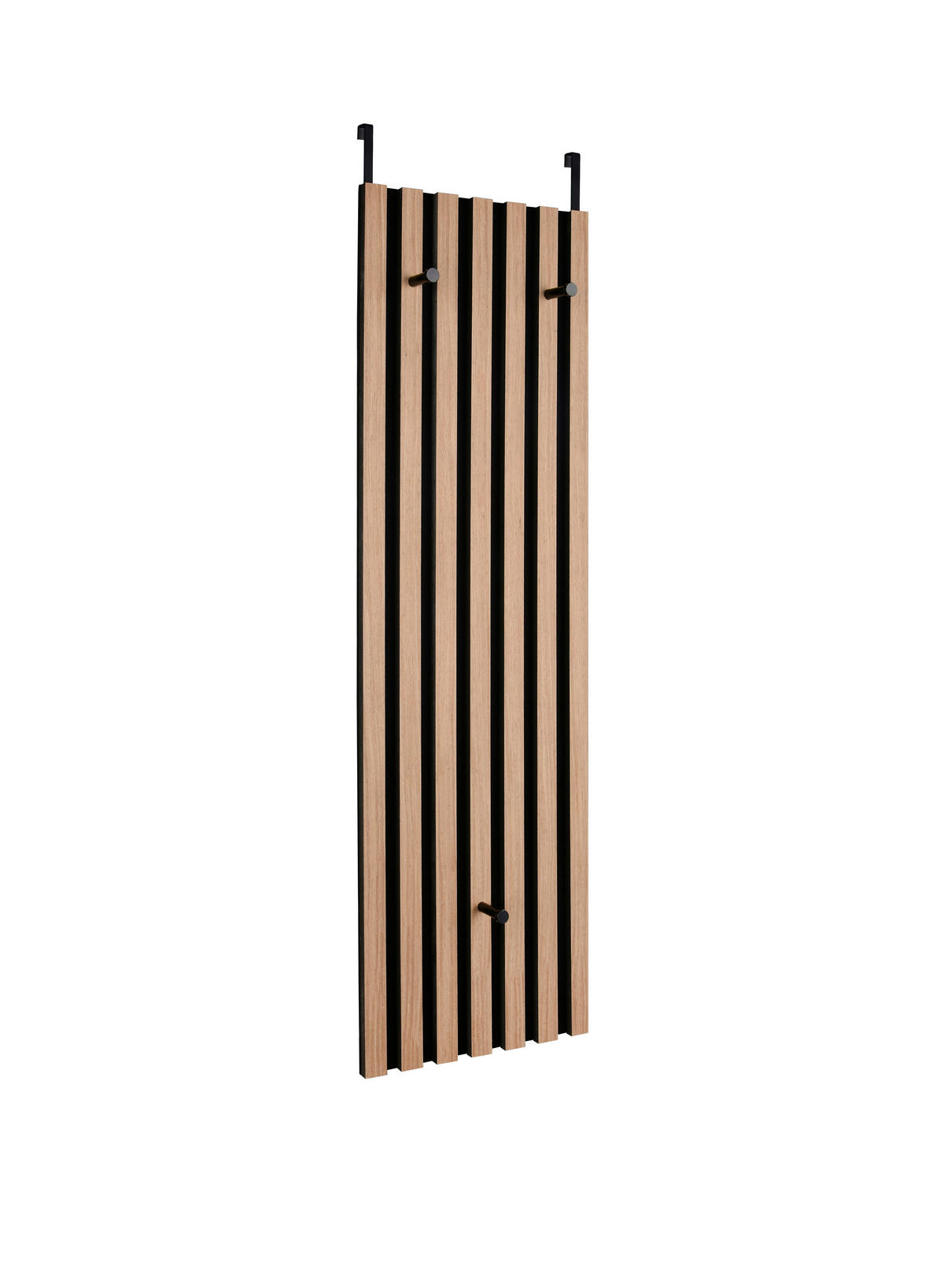 TÜRGARDEROBE  in furniert Schwarz, Eiche Artisan  - Schwarz/Eiche Artisan, MODERN, Holzwerkstoff/Textil (30/100/1,7cm) - Milino