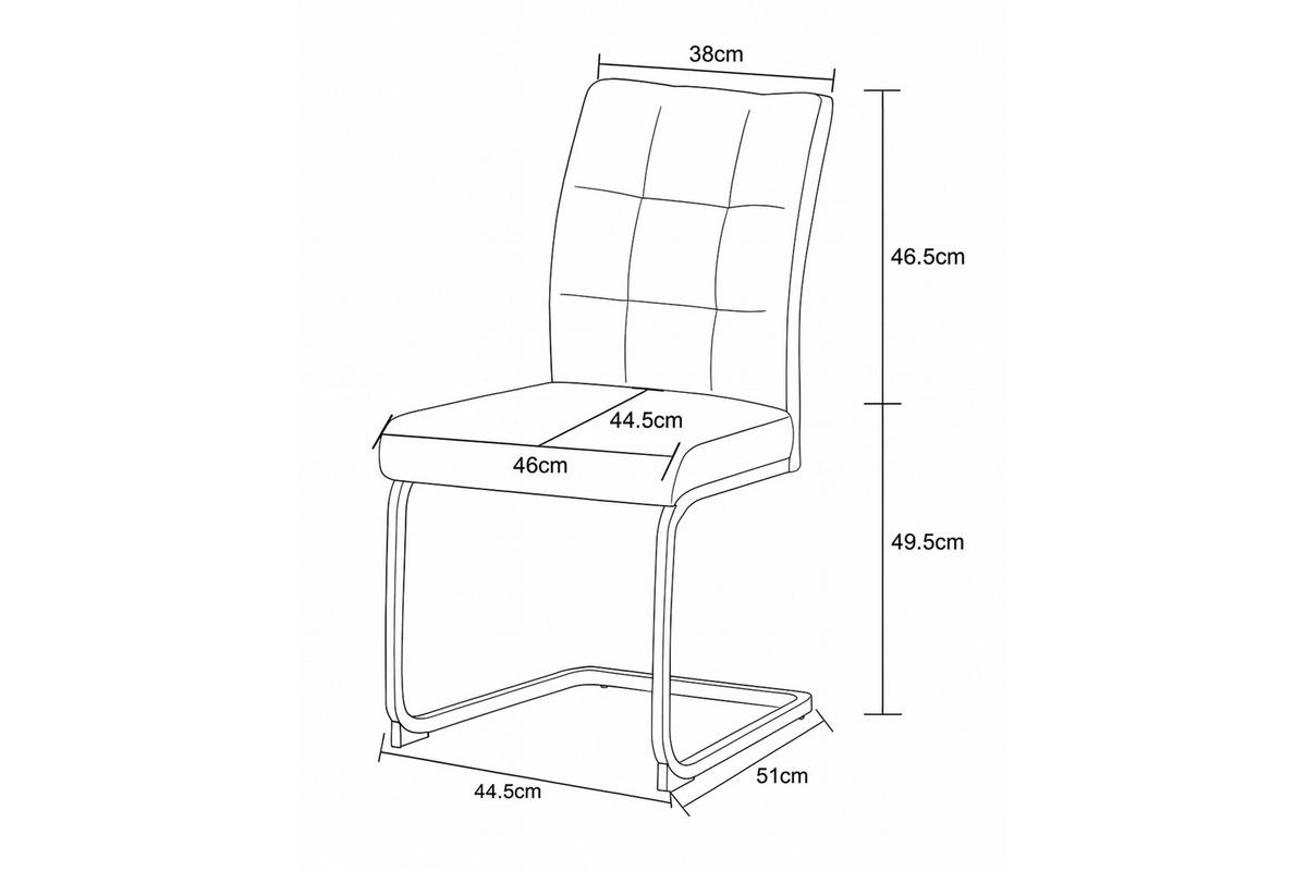 SCHWINGSTUHL-SET 2 Stück  in Webstoff  - Creme/Schwarz, MODERN, Textil/Metall (47/94/61cm) - MID.YOU