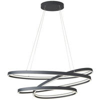 LED-HÄNGELEUCHTE Ciola 115/50/150 cm  - Schwarz/Weiß, LIFESTYLE, Kunststoff/Metall (115/50/150cm) - Cinque
