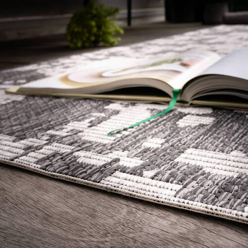 FLACHWEBETEPPICH 160/230 cm My Tallinn  - Grau, Design, Textil (160/230cm)