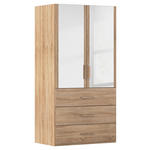 DREHTÜRENSCHRANK  in Sonoma Eiche  - Sonoma Eiche, Design, Glas/Holzwerkstoff (101/197/60cm) - Novel