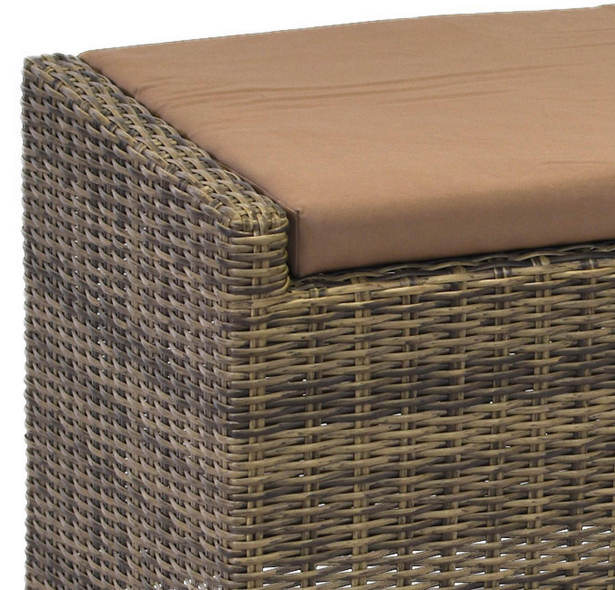 GARTENBANK 136/48/47 cm Akazie  Aluminium  - Akaziefarben/Cappuccino, KONVENTIONELL, Holz/Kunststoff (136/48/47cm) - Gardenson