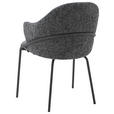 ARMLEHNSTUHL  in beflockt  - Blau/Anthrazit, Design, Textil (55/84/55cm) - Belluti