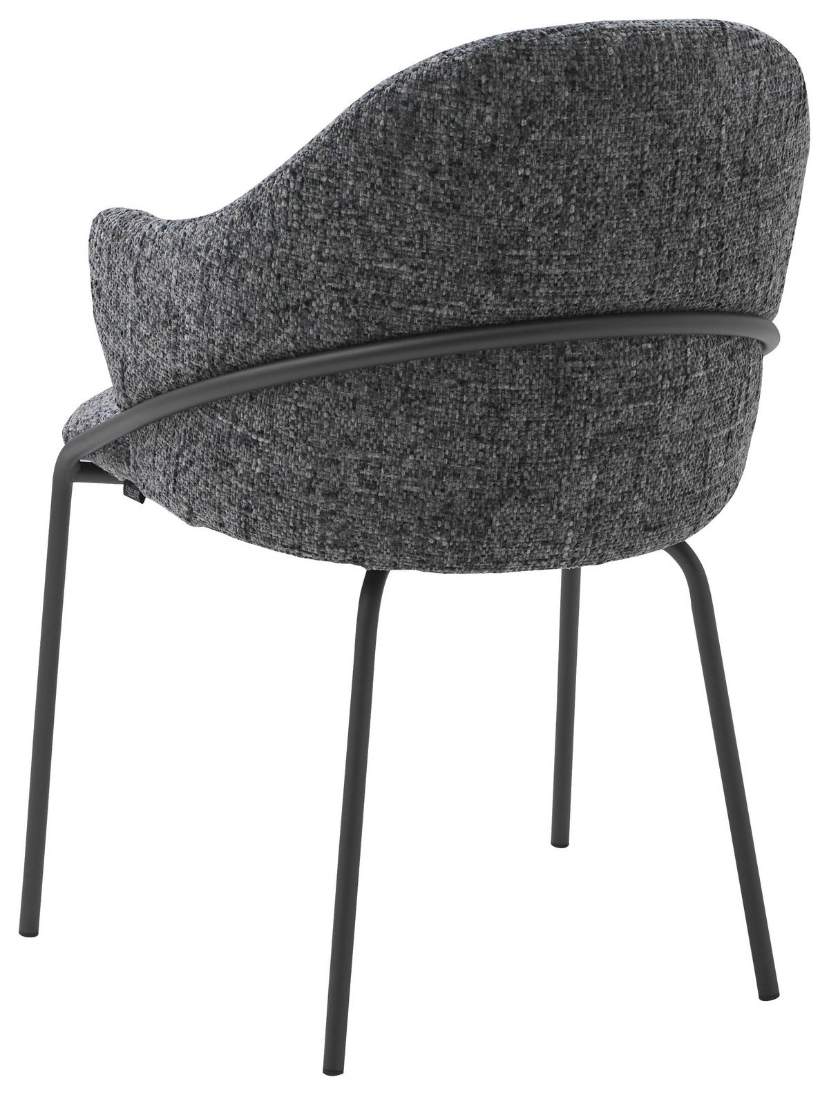 ARMLEHNSTUHL  in beflockt  - Blau/Anthrazit, Design, Textil (55/84/55cm) - Emilio Belluti