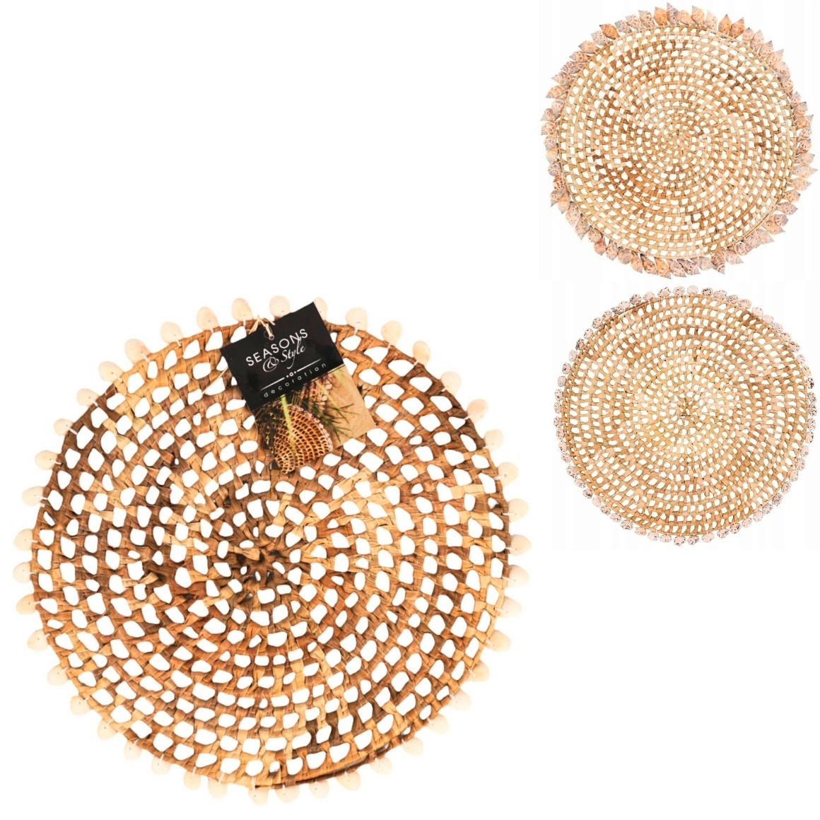 PODMETAČI ZA STOL bež , prirodni materijali - bež, Basics, prirodni materijali (38/2cm)