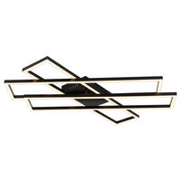 LED-DECKENLEUCHTE    80/60/7,4 cm  - Weiss/Schwarz, Basics, Kunststoff (80/60/7,4cm) - Globo