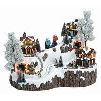 SPIELUHR WINTERLANDSCHAFT  - Weiß/Grün, LIFESTYLE, Kunststoff (46/38/27cm)