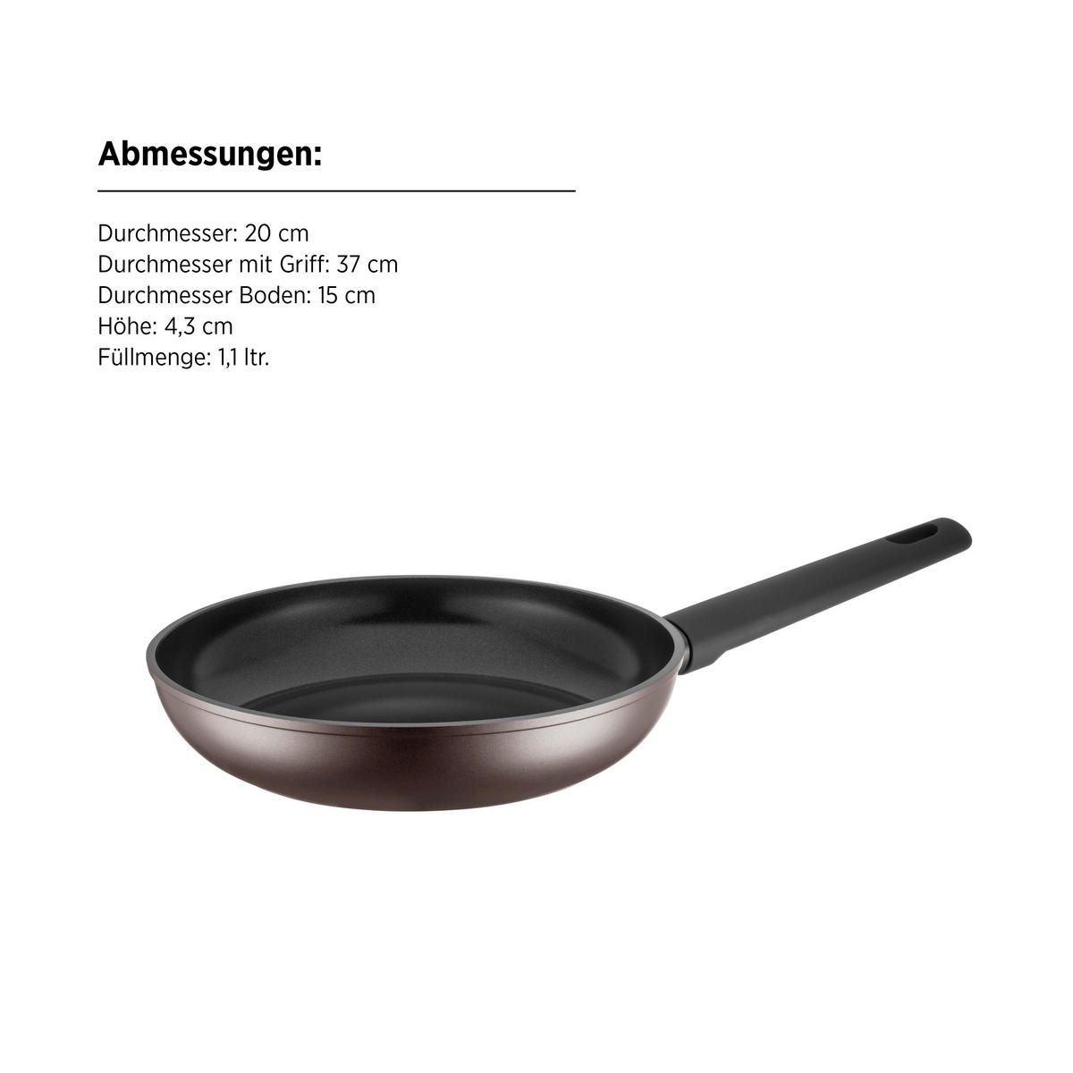 PFANNENSET STELLARA Aluminium 4-teilig  - Bronzefarben, Basics, Metall - Mäser