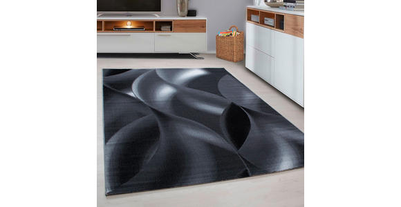WEBTEPPICH 80/150 cm Plus 8008 Schwarz  - Schwarz, KONVENTIONELL, Textil (80/150cm) - Novel