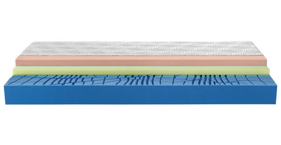 GELSCHAUMMATRATZE 180/190 cm Höhe ca. 26 cm  - Weiß, Basics, Textil (180/190cm) - Dieter Knoll