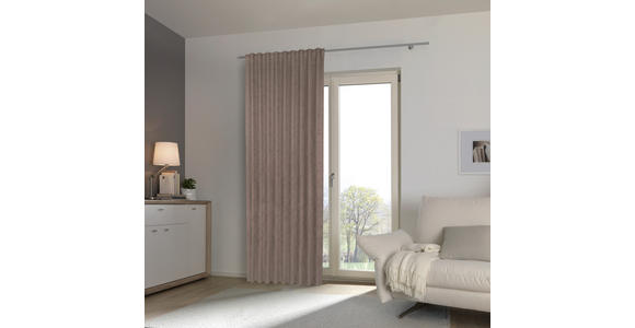 FERTIGVORHANG blickdicht  - Taupe, KONVENTIONELL, Textil (140/245cm) - Esposa